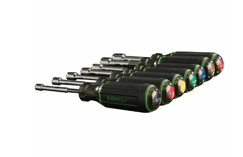 Hilmor 1839065 3″ Shaft Magnetic Nut Driver Set 3/16″ to 1/2″