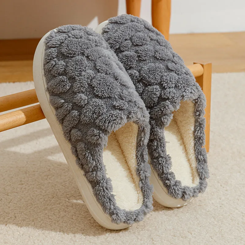 Home Fuzzy Slipper Unisex Cartoon Winter Plush Slipper