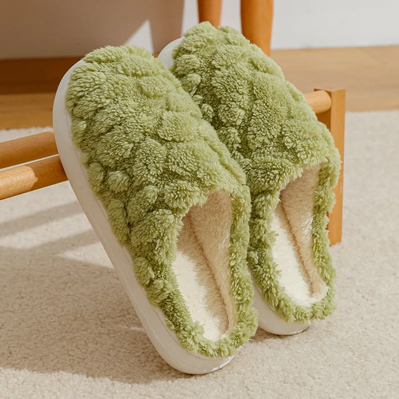 Home Fuzzy Slipper Unisex Cartoon Winter Plush Slipper