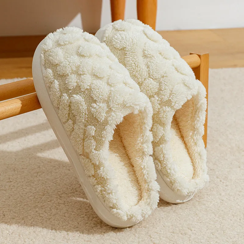 Home Fuzzy Slipper Unisex Cartoon Winter Plush Slipper
