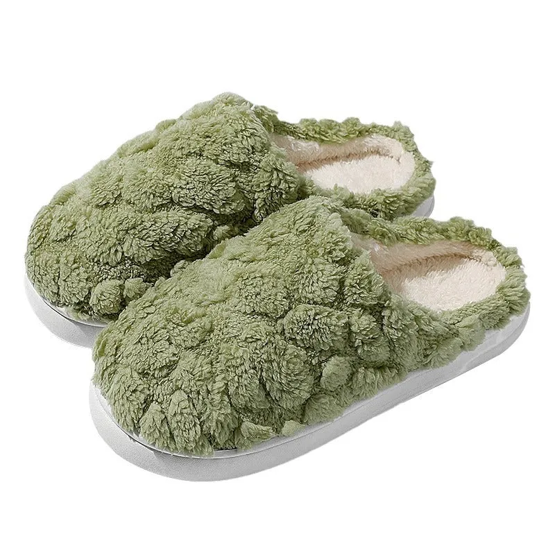 Home Fuzzy Slipper Unisex Cartoon Winter Plush Slipper