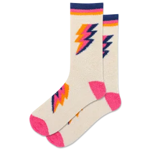 HOTSOX Women's Lightning Bolt Non-Skid Slipper Sock