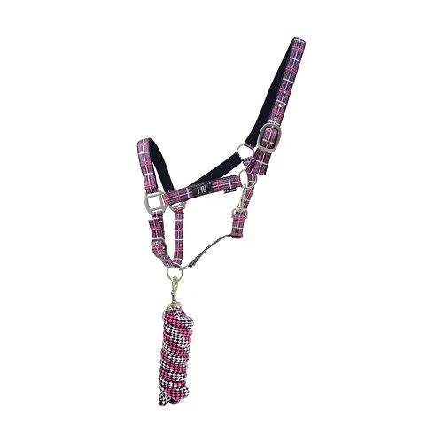 Hy Tartan Head Collar with Lead Rope