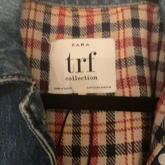 Iconic- Zara Gorgeous lined gingham denim jacket