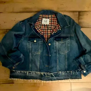 Iconic- Zara Gorgeous lined gingham denim jacket