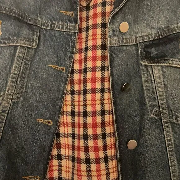Iconic- Zara Gorgeous lined gingham denim jacket
