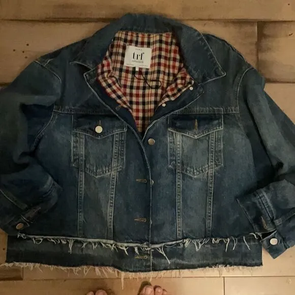 Iconic- Zara Gorgeous lined gingham denim jacket