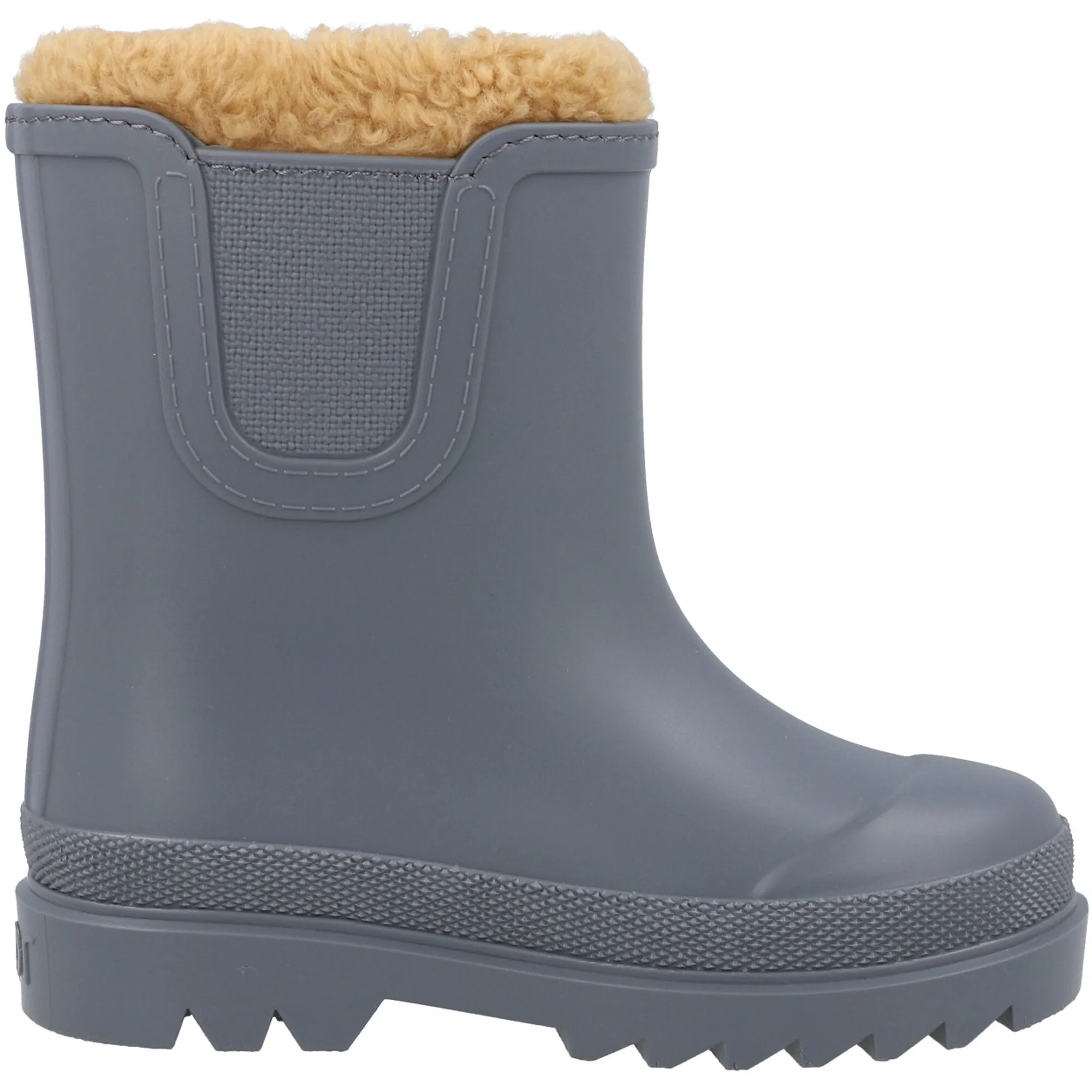 Igor Tokio Blue Shearling Collar Kids Boots