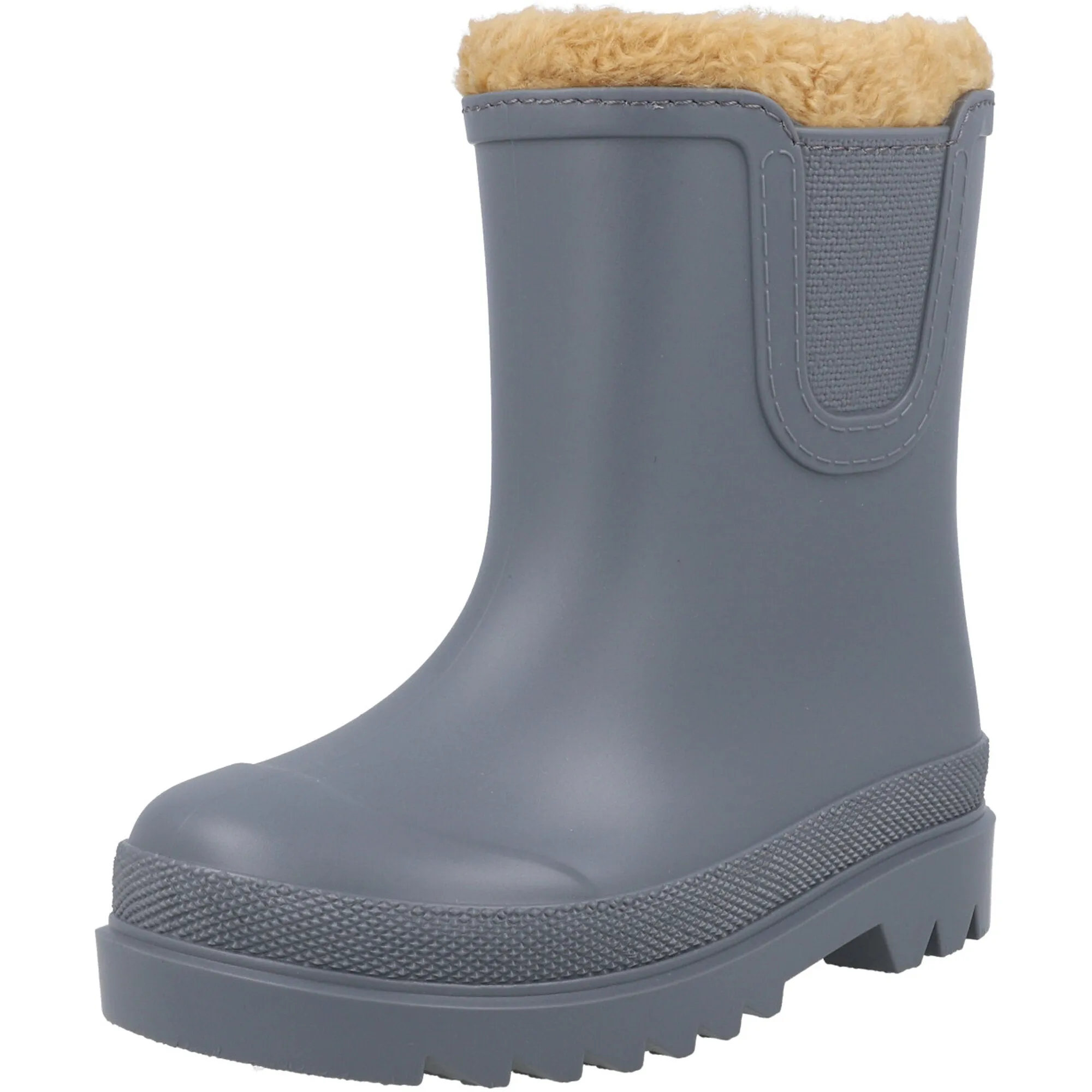 Igor Tokio Blue Shearling Collar Kids Boots