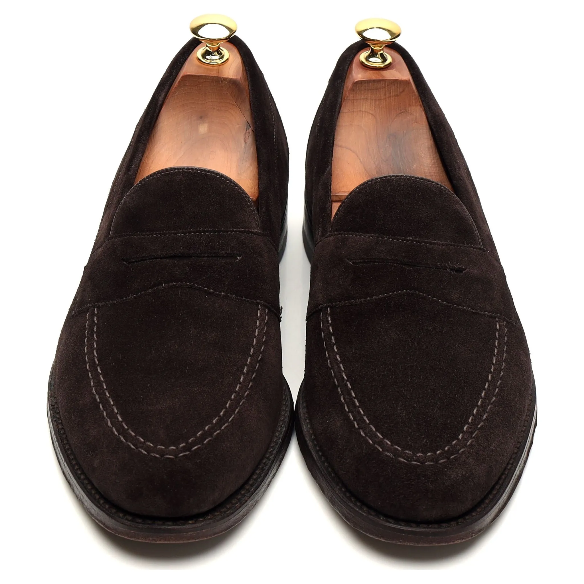 'Imperial' Dark Brown Suede Loafer UK 9.5 F