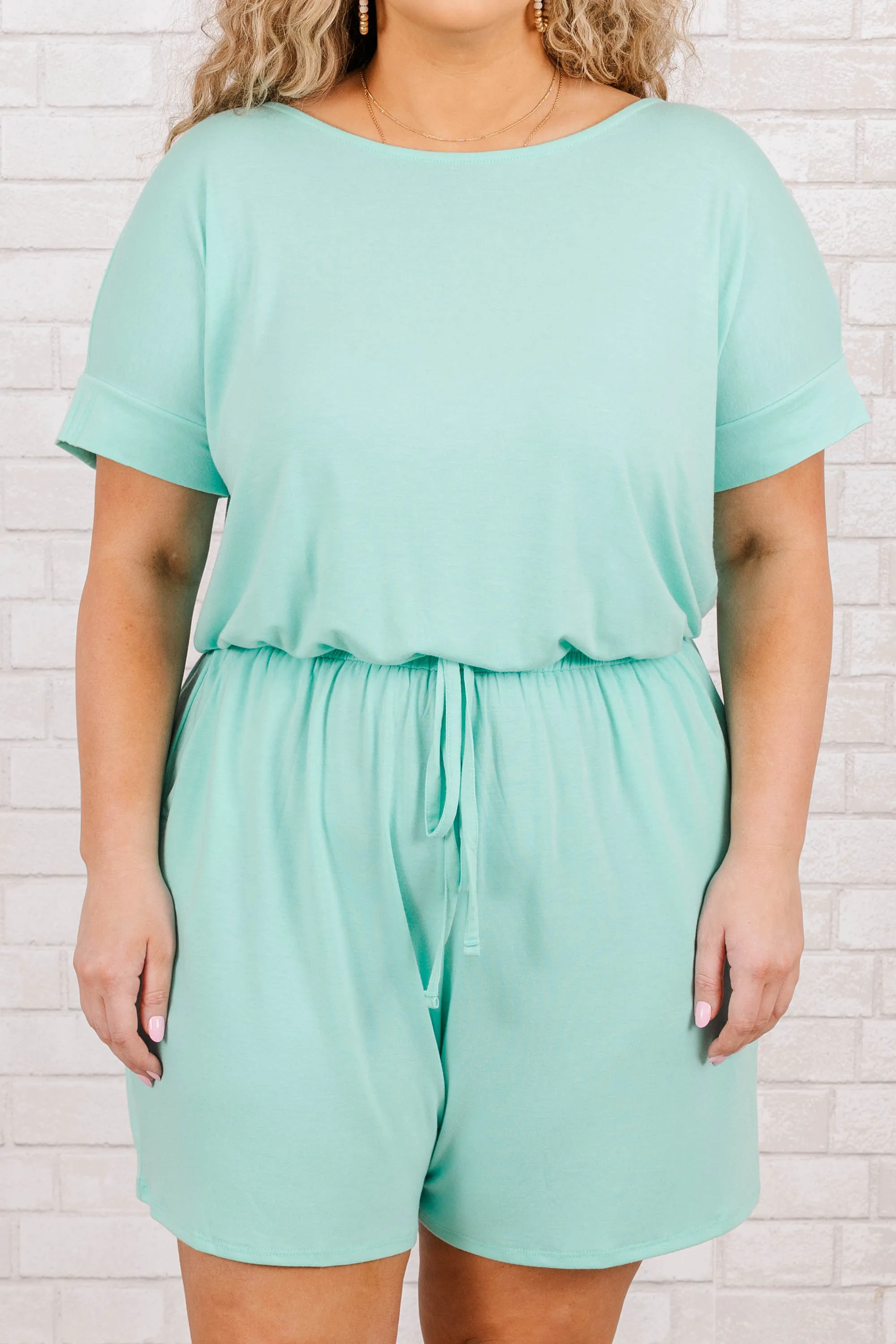 In A Hurry Romper, Mint