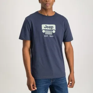 Jeep Crew Neck Tee Navy