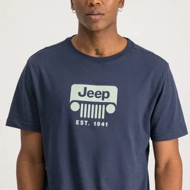 Jeep Crew Neck Tee Navy