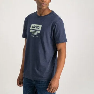 Jeep Crew Neck Tee Navy