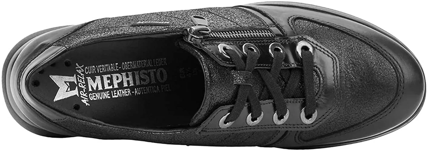 'JILL' women's lace-up sneaker - black