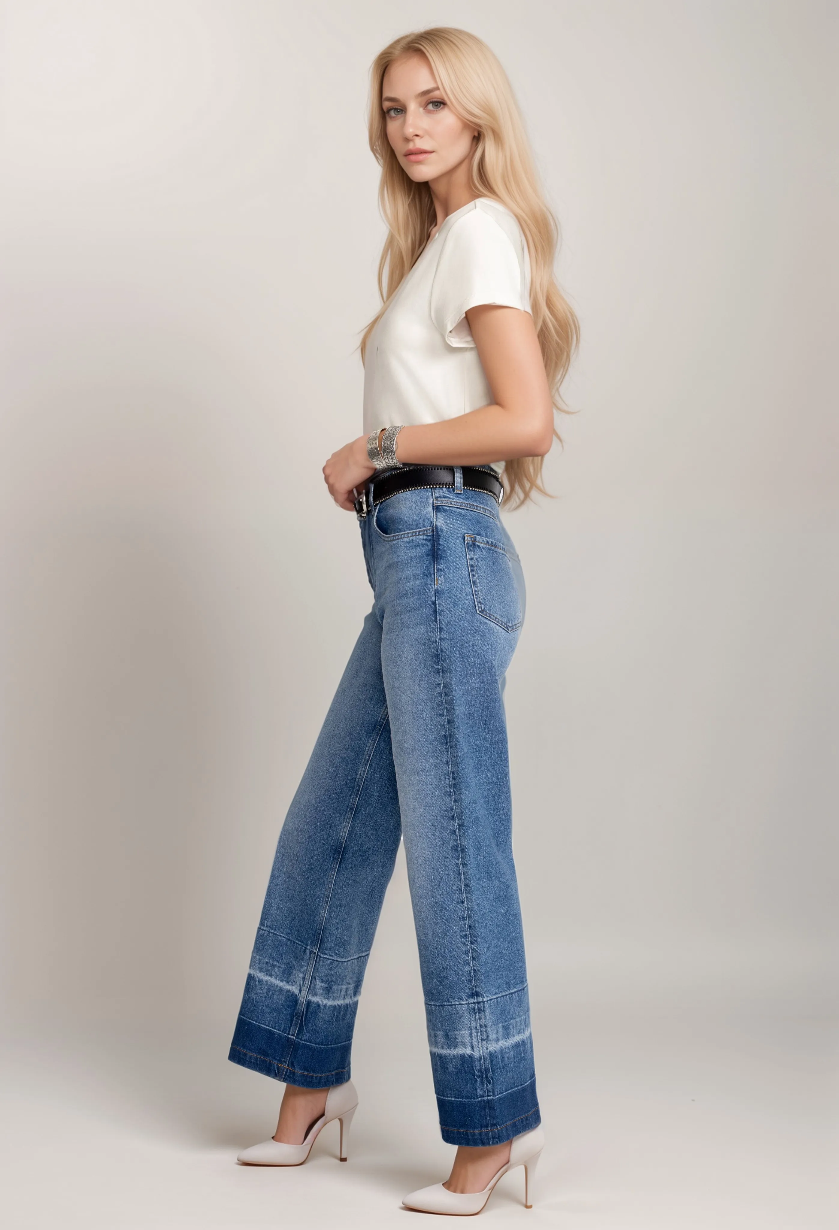 Johnny Was Melbourne Wide Leg Jean JW1036NB16