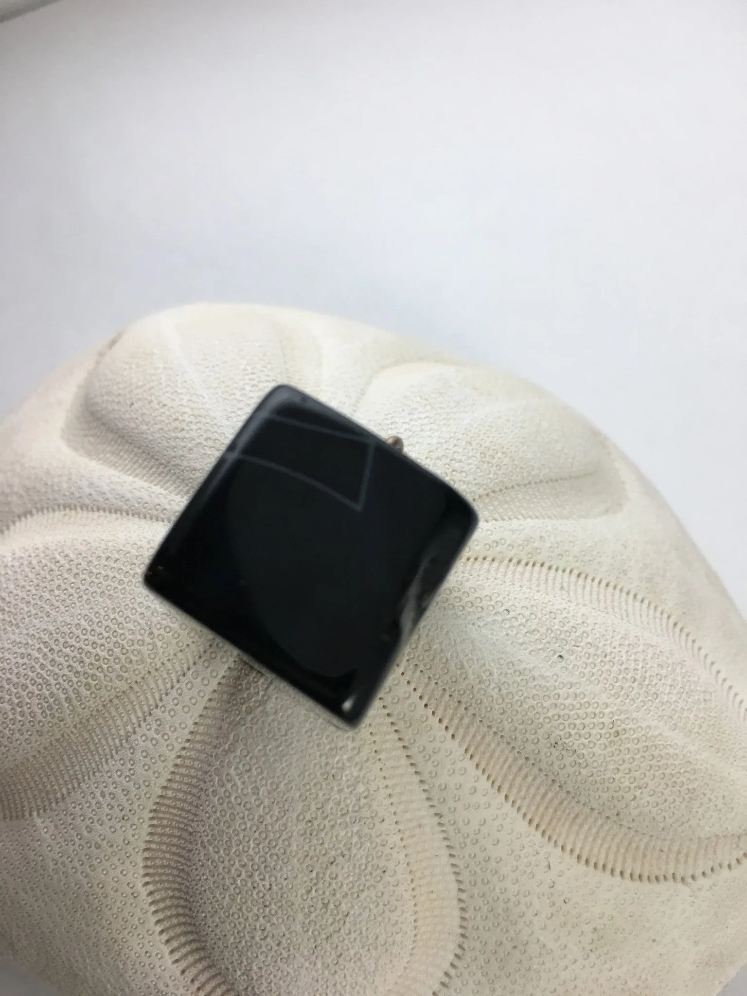 JULIANNA-  Beautiful Cube Black Cube Druzy Geode Agate Pendant