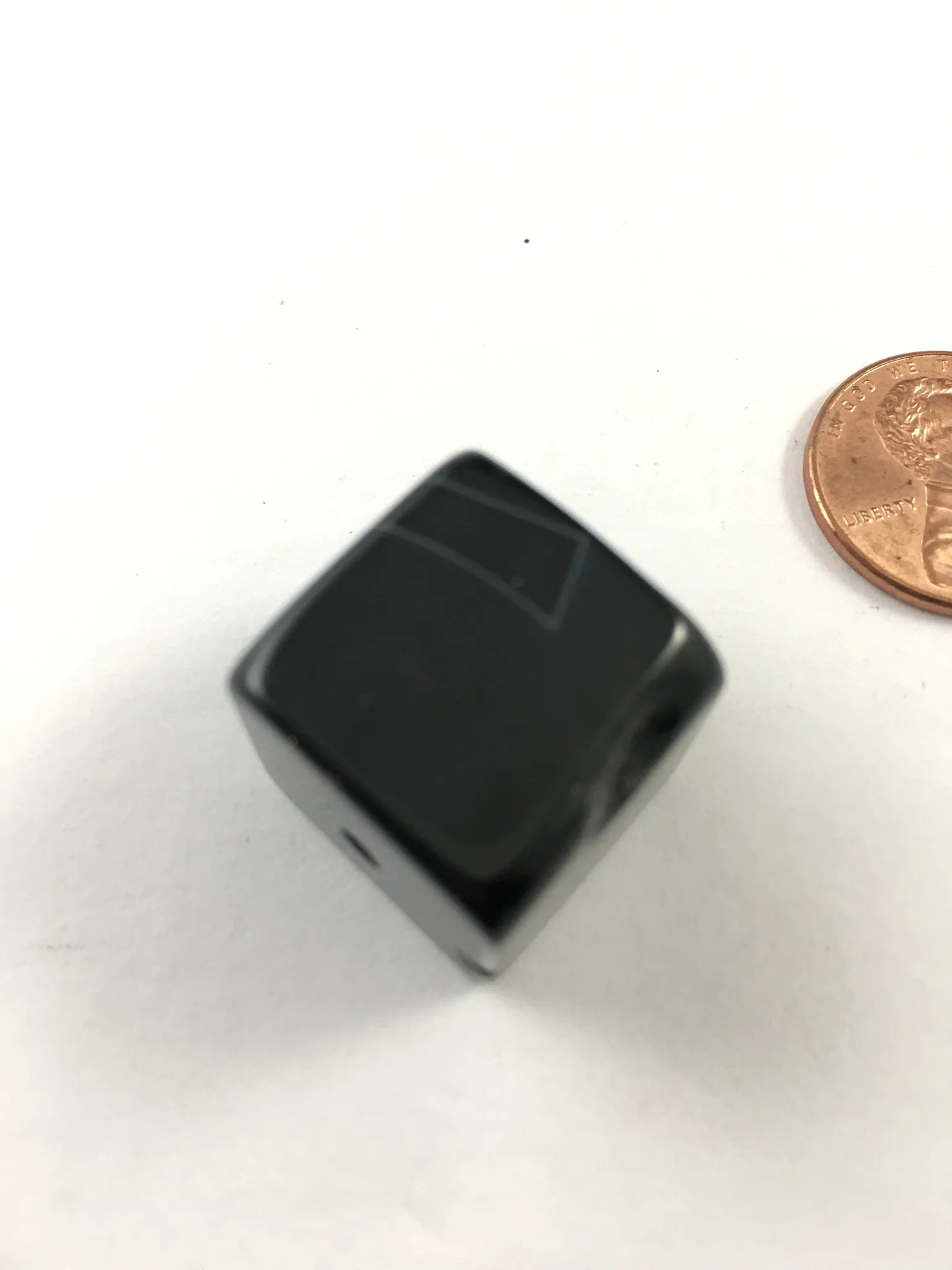 JULIANNA-  Beautiful Cube Black Cube Druzy Geode Agate Pendant