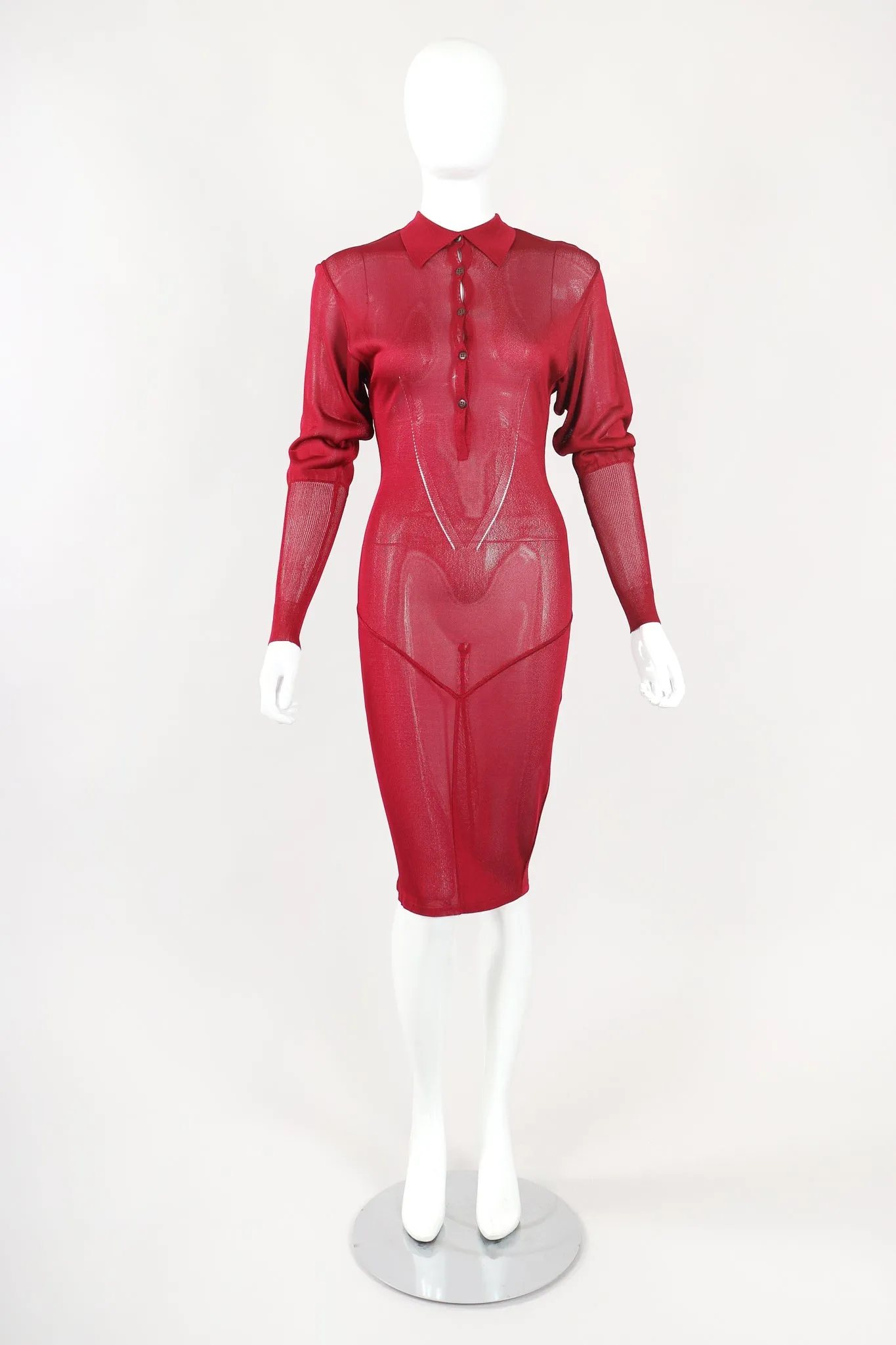 Juliette Sleeve Sheer Knit Dress