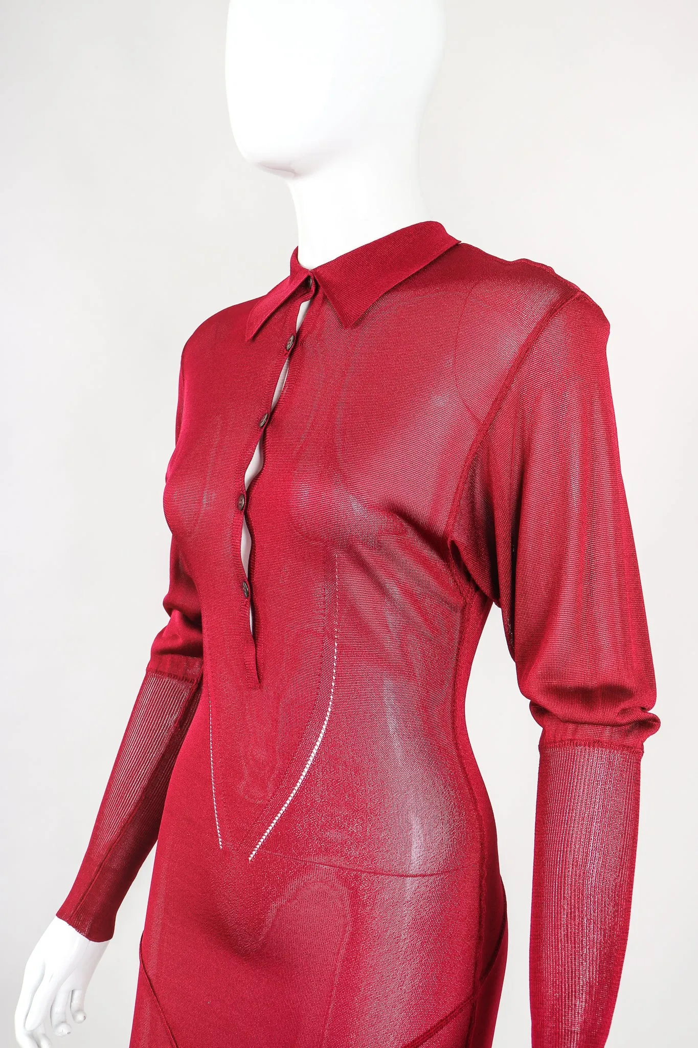 Juliette Sleeve Sheer Knit Dress