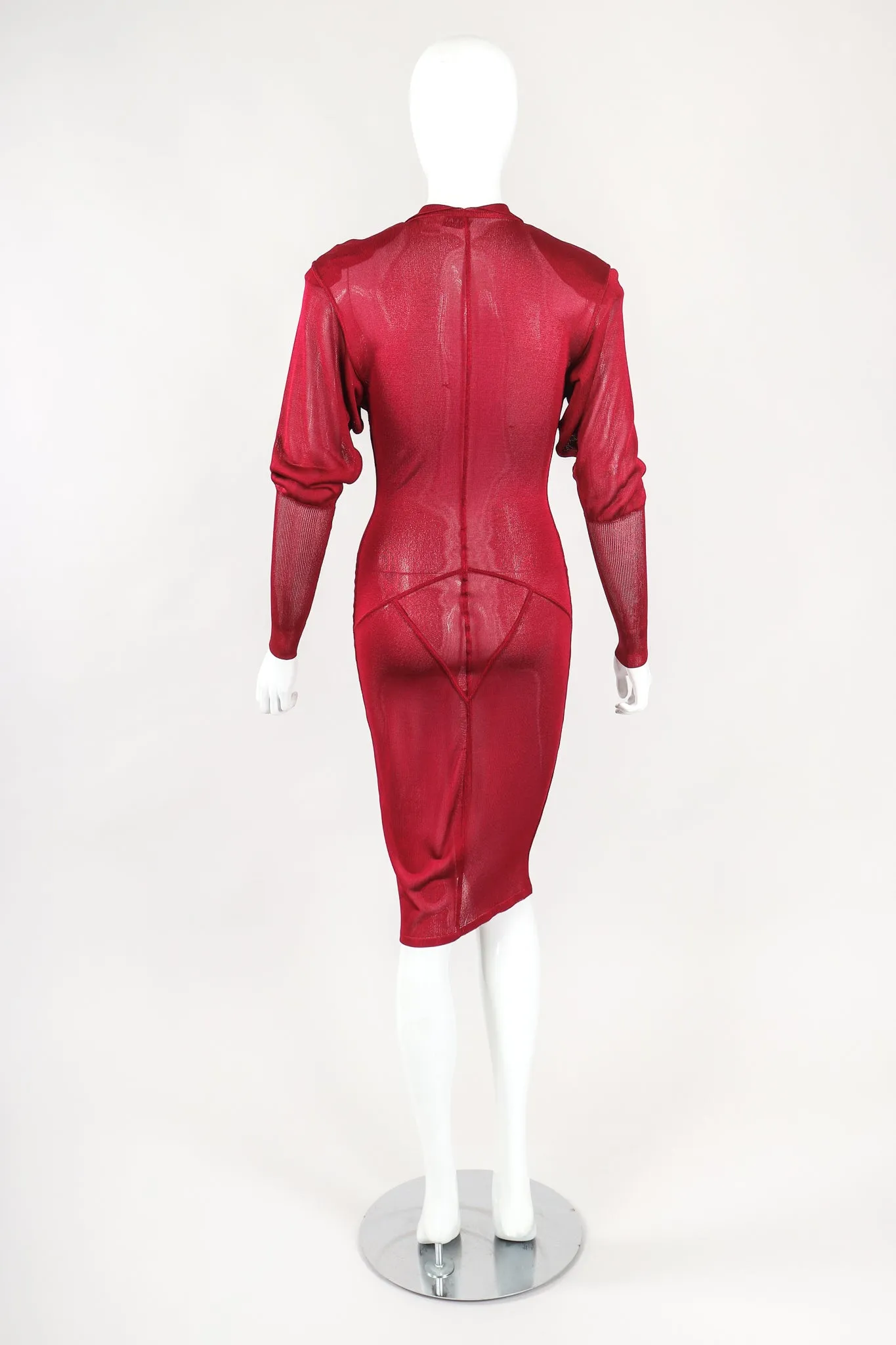 Juliette Sleeve Sheer Knit Dress