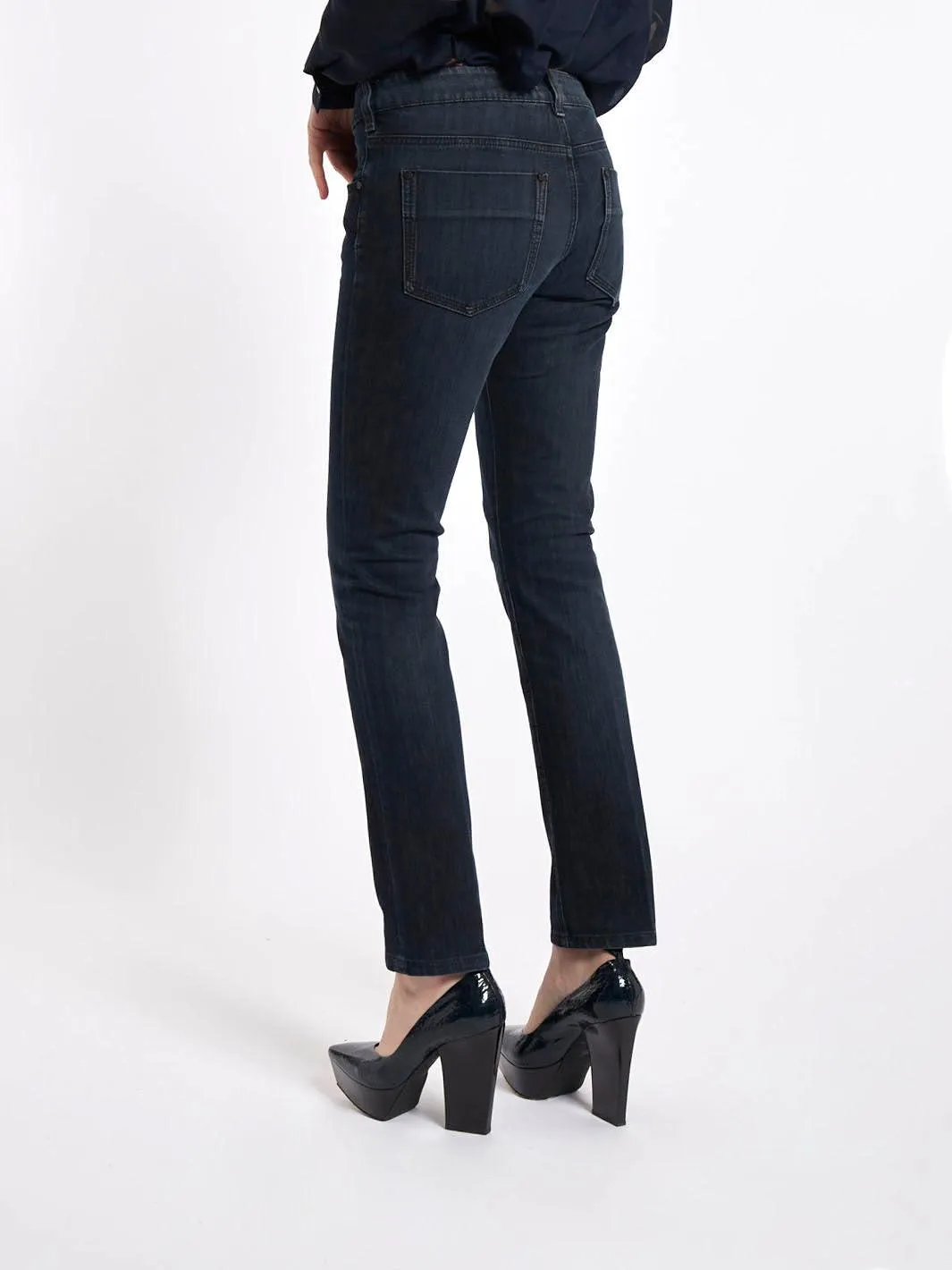 Kenzo Y2K dark blu low-rise jeans, slim fit