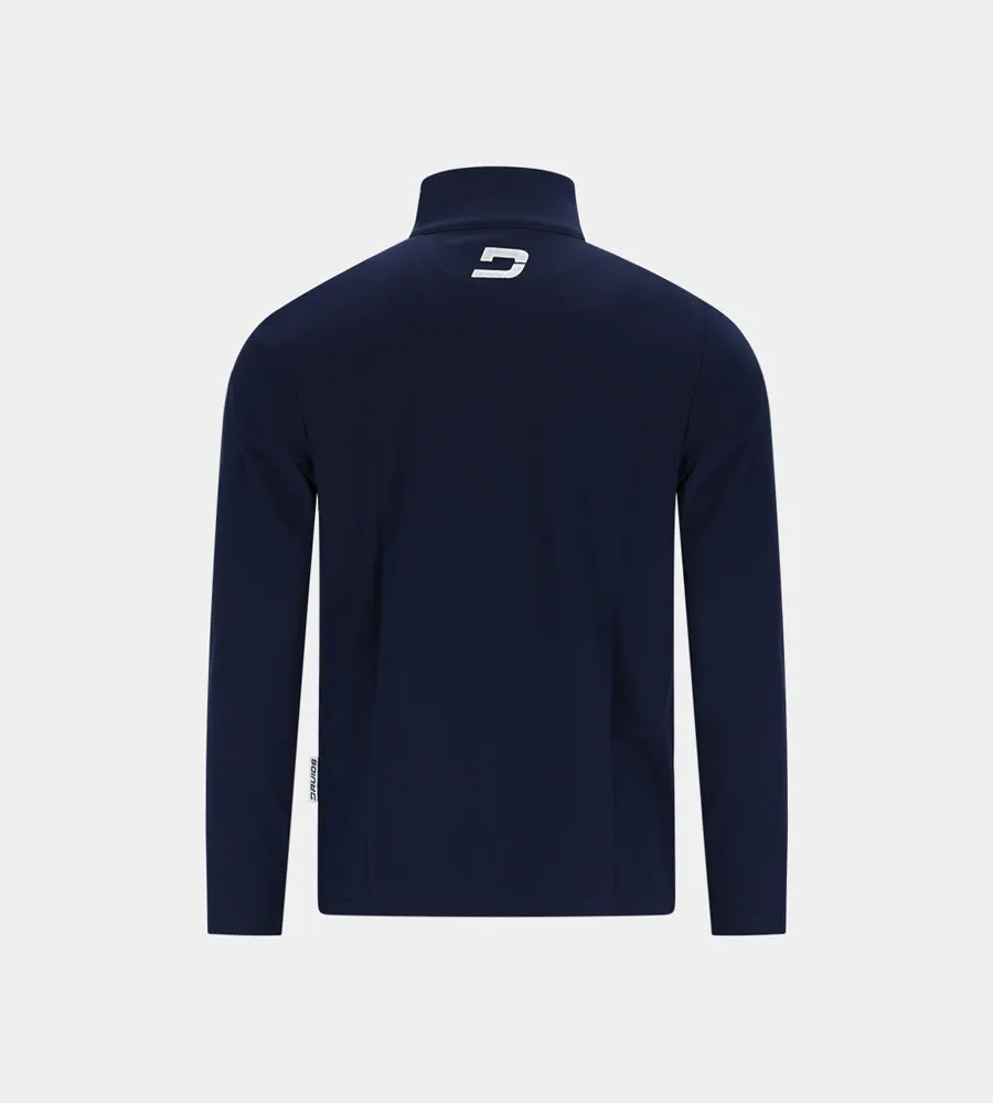 KIDS PIQUE MIDLAYER - NAVY
