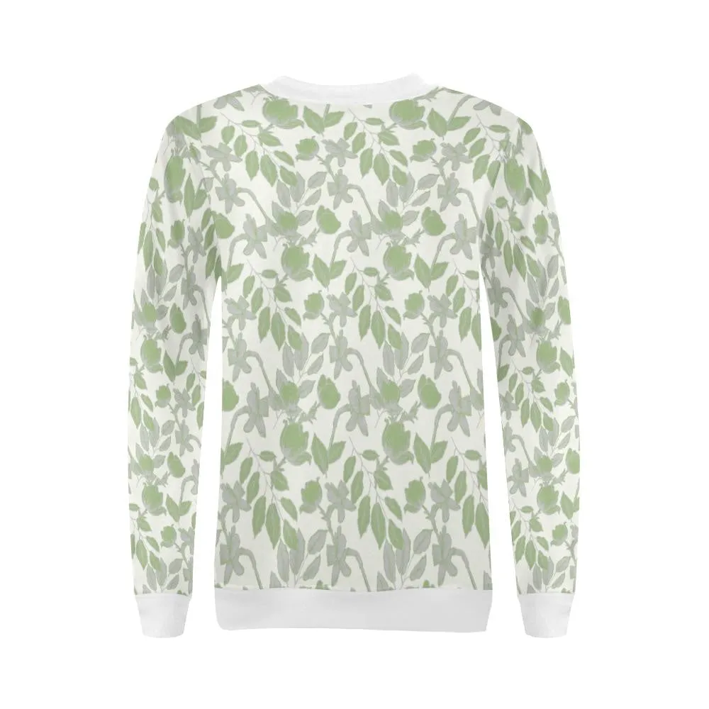Lacey Ivory Green Crewneck Top