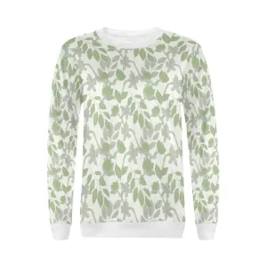 Lacey Ivory Green Crewneck Top