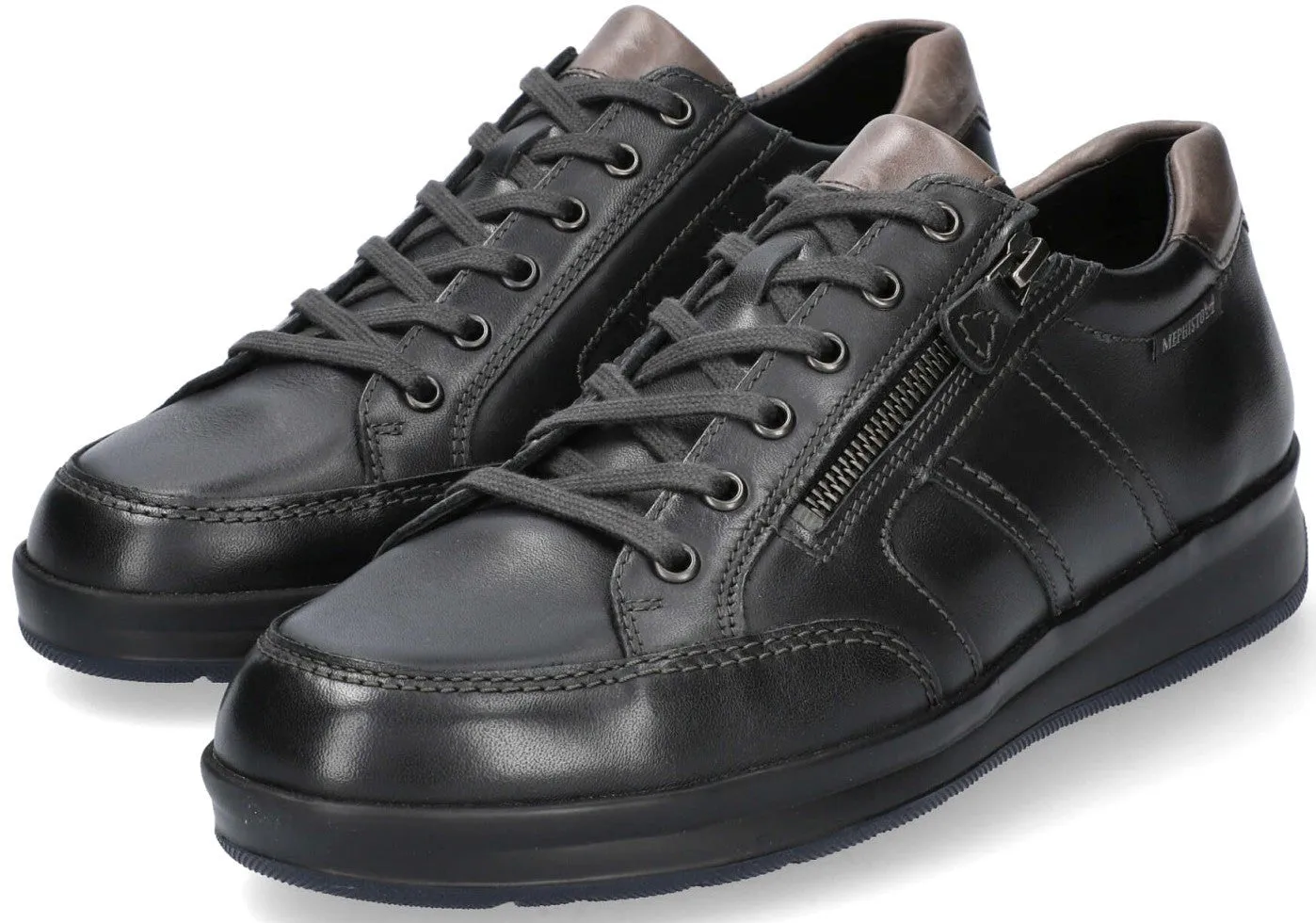 'Lisandro Winter' men's lace-zip sneaker - Black