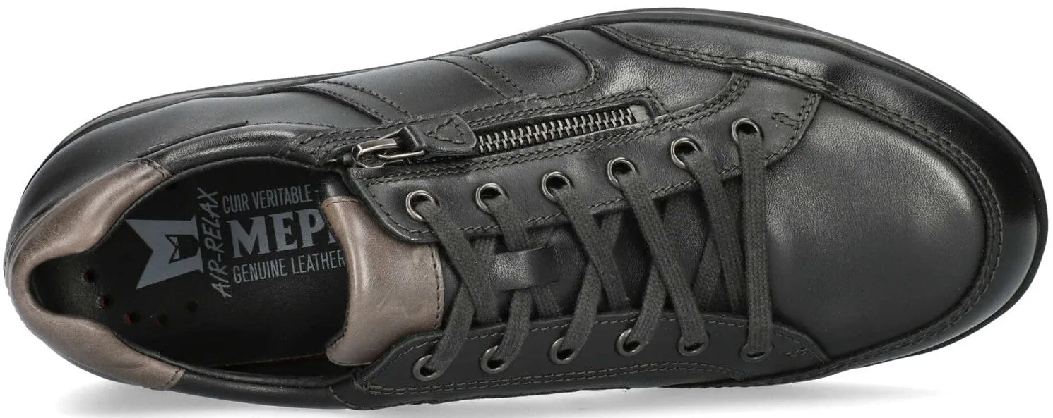 'Lisandro Winter' men's lace-zip sneaker - Black