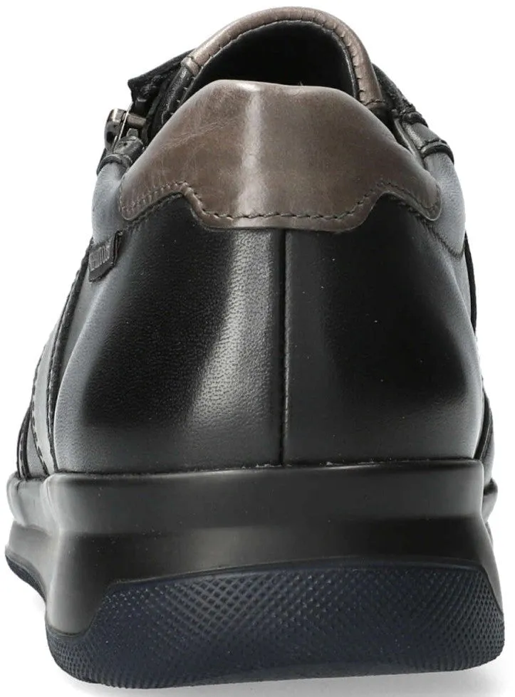 'Lisandro Winter' men's lace-zip sneaker - Black