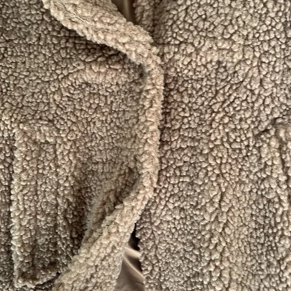 Long Camel Teddy Coat