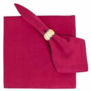 Love Potion Red Flatweave Napkins 22" x 22" 100% Cotton - Set of 4