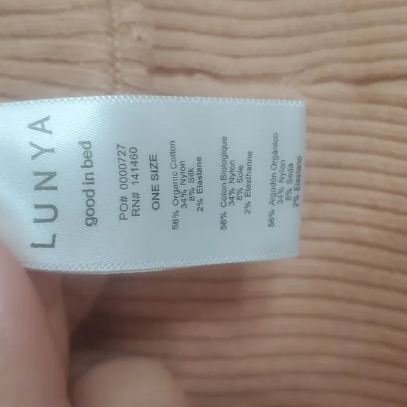 Lunya Rib Cozy Cotton Blend Bike Shorts Size Medium