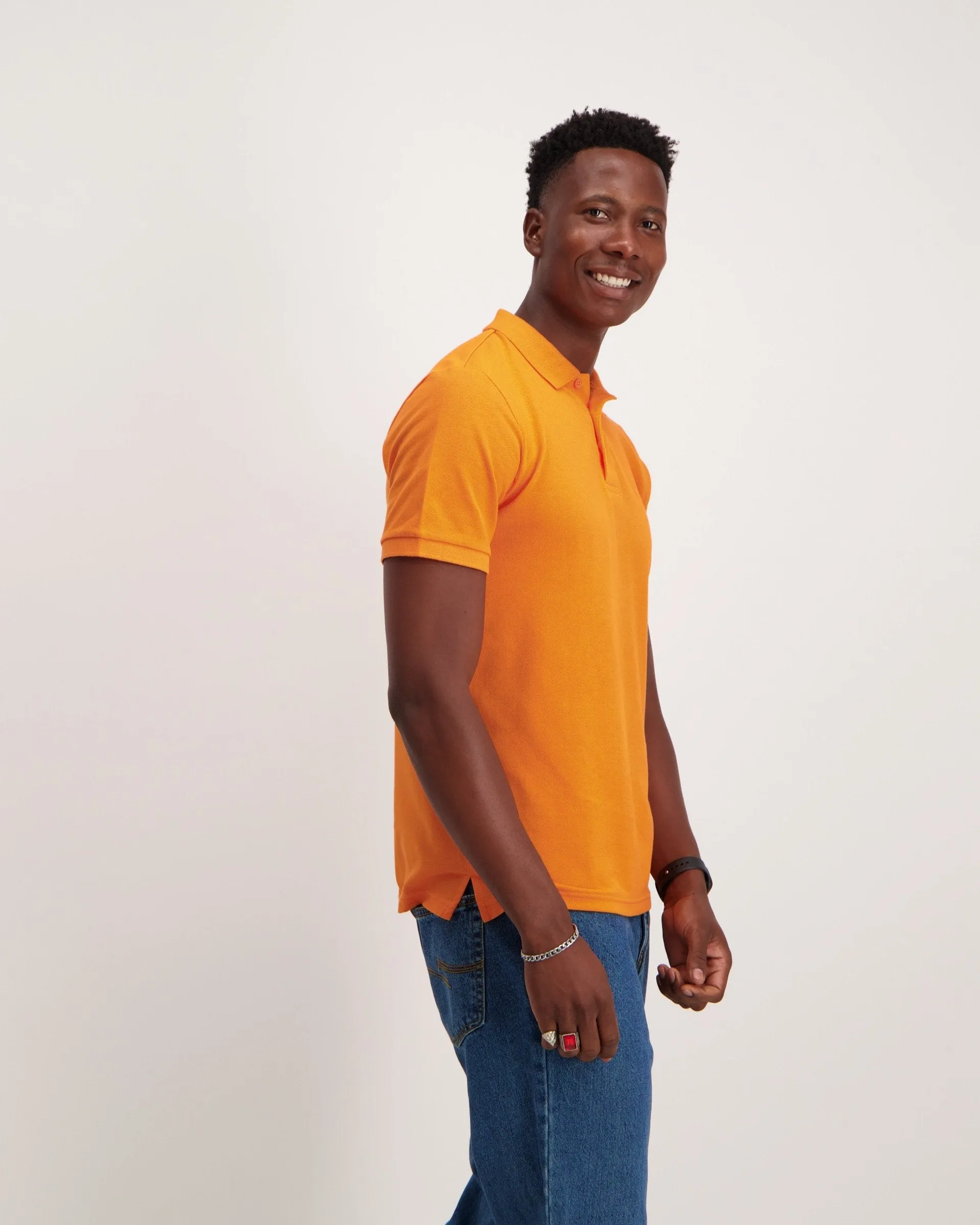 Mens - Basic Golfer Tex - Orange