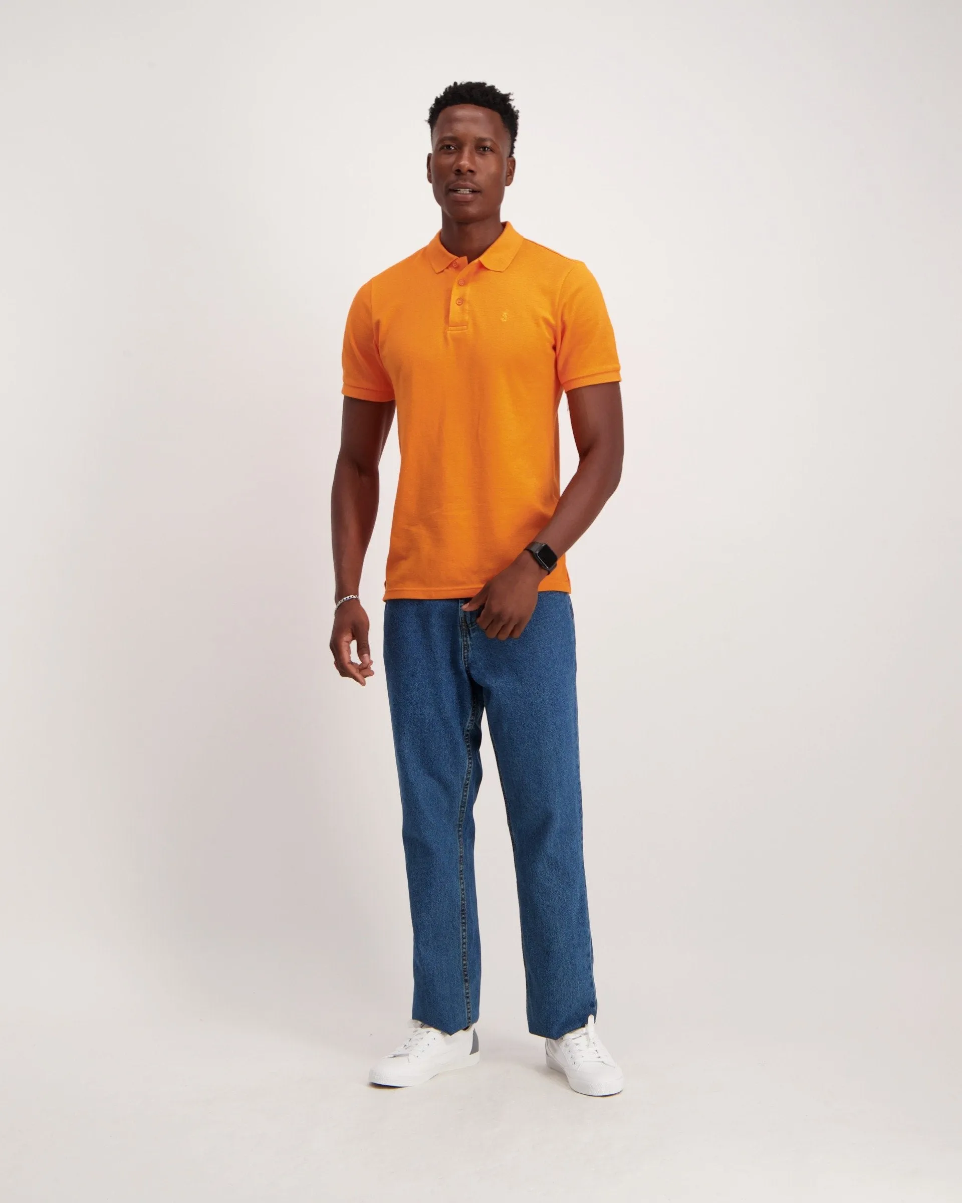 Mens - Basic Golfer Tex - Orange