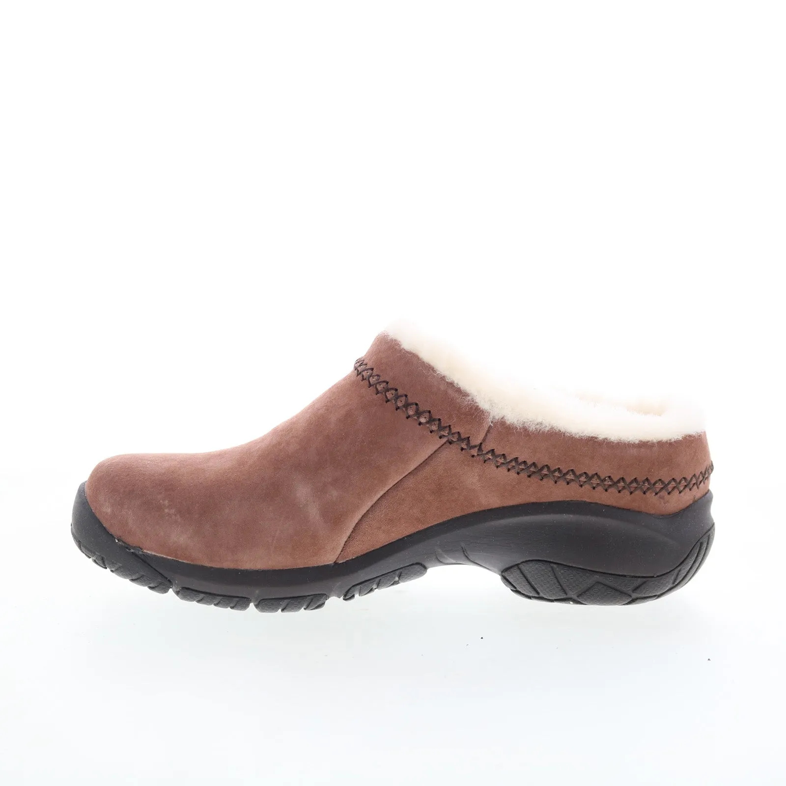 Merrell Encore Ice 4 J004872 Womens Brown Suede Slip On Clog Flats Shoes