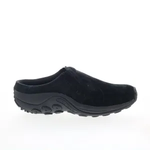 Merrell Jungle Slide J003966 Womens Black Nubuck Slip On Clog Flats Shoes
