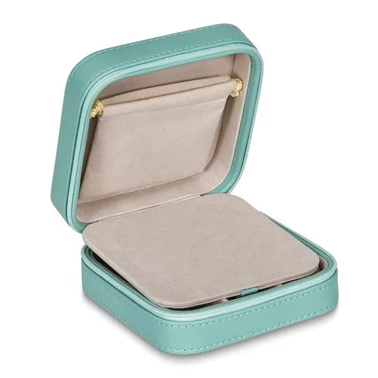 Mint Green Zippered Jewelry Case