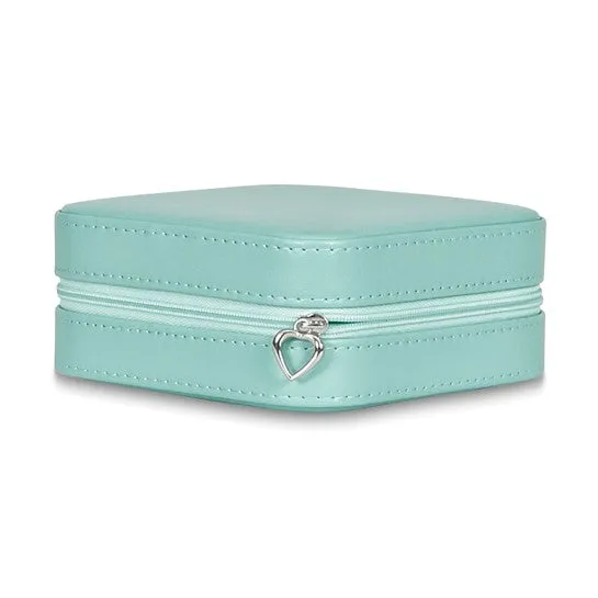 Mint Green Zippered Jewelry Case
