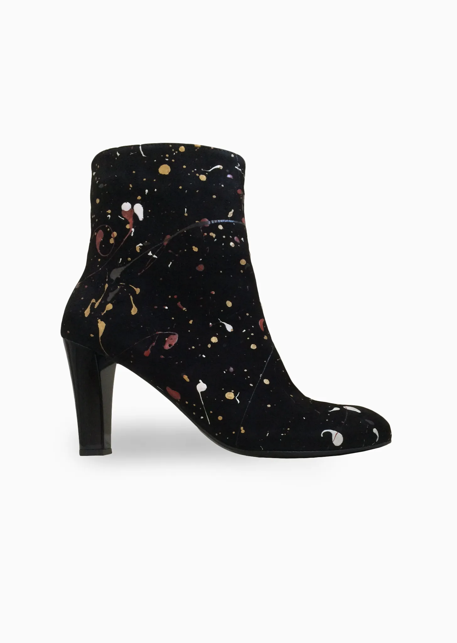 Nathalie - Hand Painted Suede Ankle Boot
