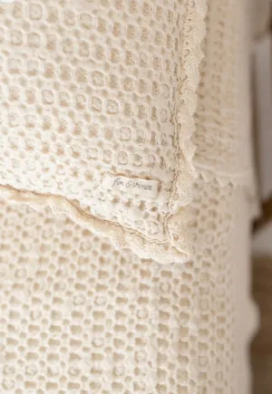 NEW GRAIN COZY WAFFLE PILLOWCASE || MILK