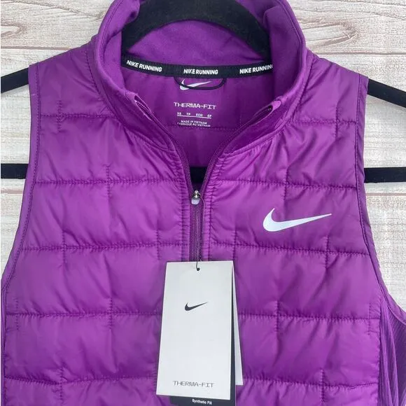 Nike Women’s Therma-Fit Synthetic-Fill Running Vest Size XS (DD6084-503)
