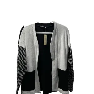 NWT Doe &amp; Rae Black and Gray Open Cardigan