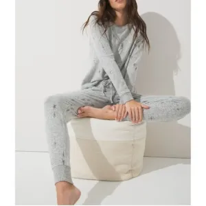 NWT Soma Brushed Cozy Jogger Pajama Lounge Set Grey