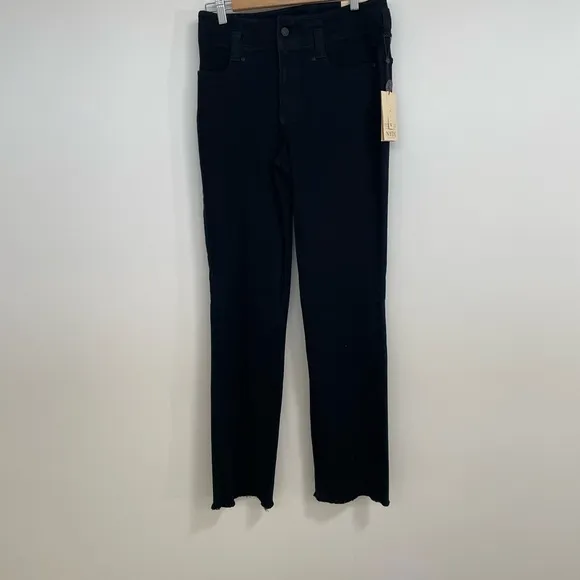 NYDJ Marilyn Straight Leg Black Jeans size 8