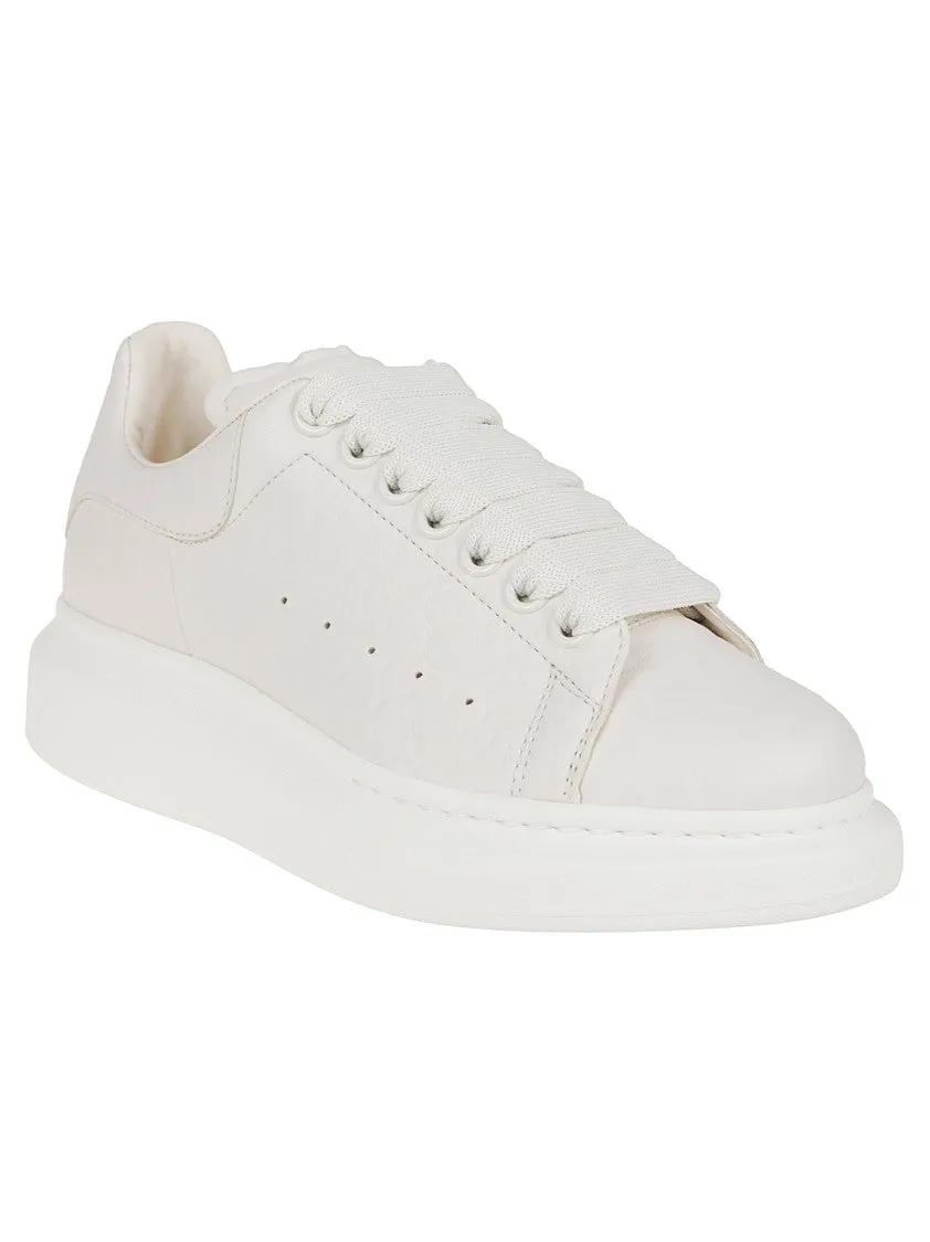 Oversized Sneakers In Hammered Leather
