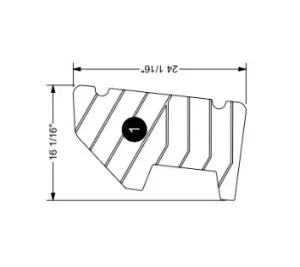 Pad, rear hatch kit, Gray, PORT, 17-19