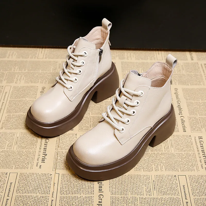 [Perfect Gift] Vintage Winter Chunky Heeled Ankle Boots for Women